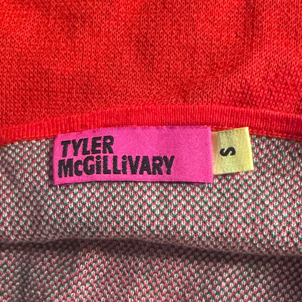Tyler McGillivary dori flower print halter top in red - Picture 6 of 6